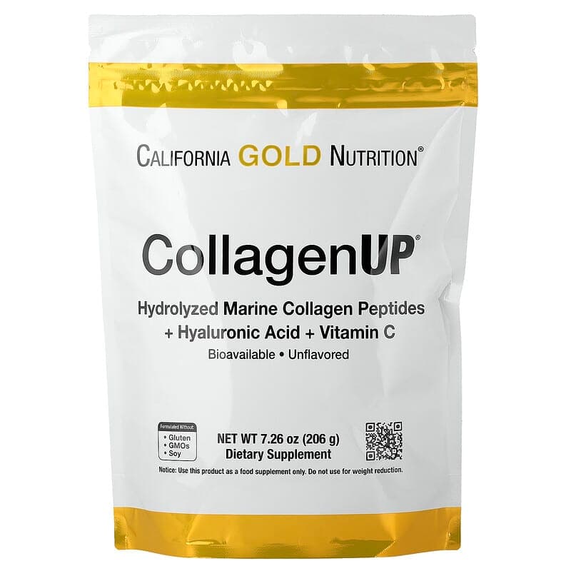 California Gold Nutrition, CollagenUP, Péptidos de colágeno marino, 206 g