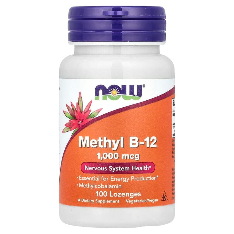 NOW Foods, Metil B12, 1000 mcg, 100 pastillas