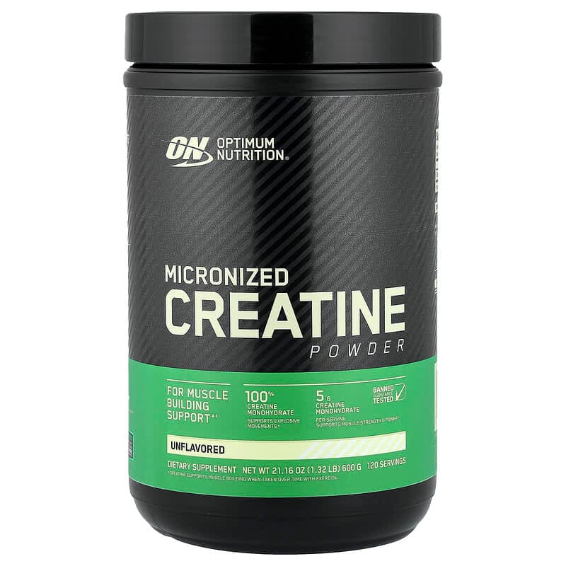 Optimum Nutrition, Creatina micronizada, 600 g